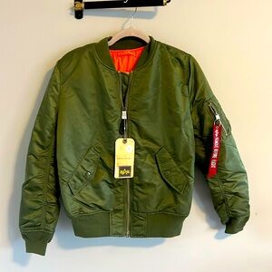 Alpha Industries Bomber (Sage Green) NWT